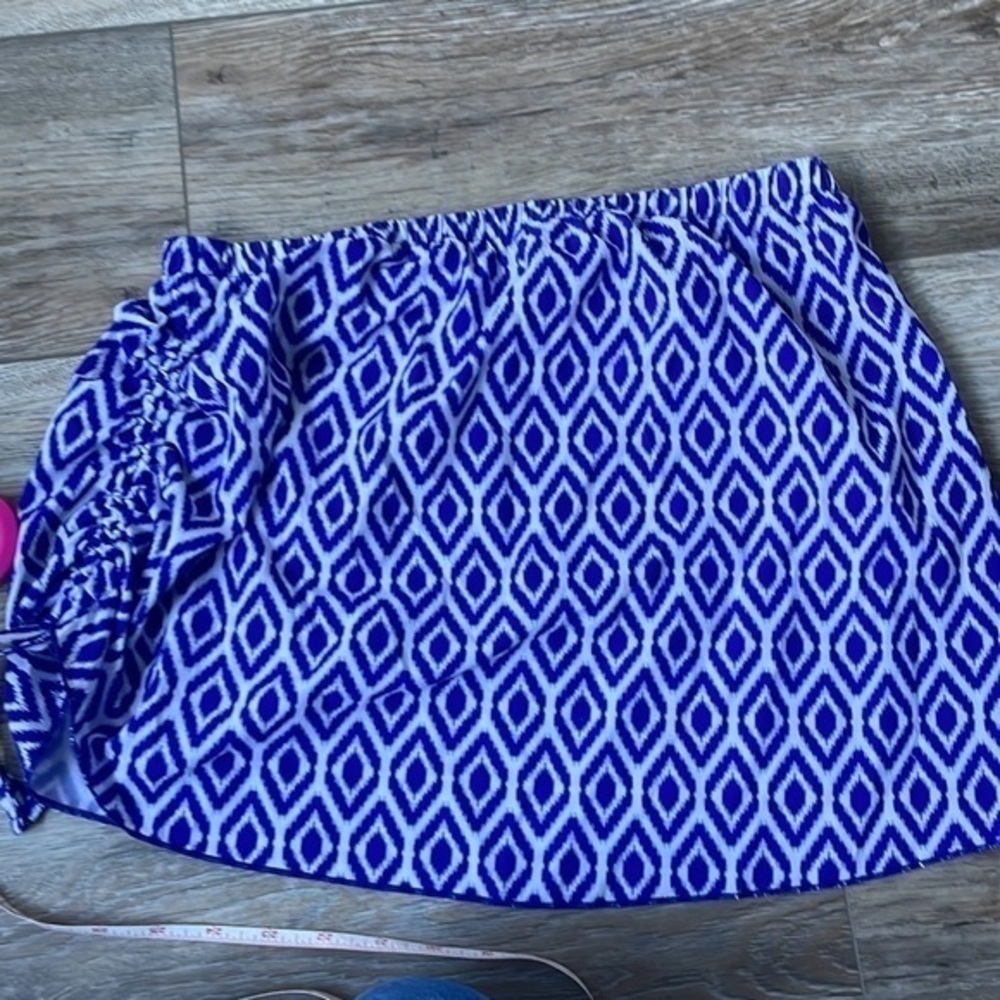 Zuma Blu new cycling skirt adjustable sides royal blue and white size small - Picture 7 of 7